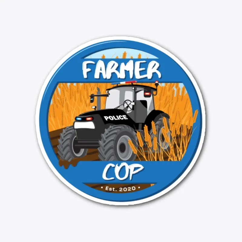 Farmer Cop Sticker