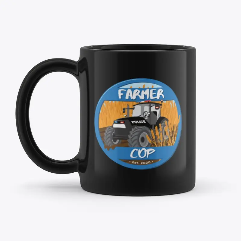 Farmer Cop Mug (Black)